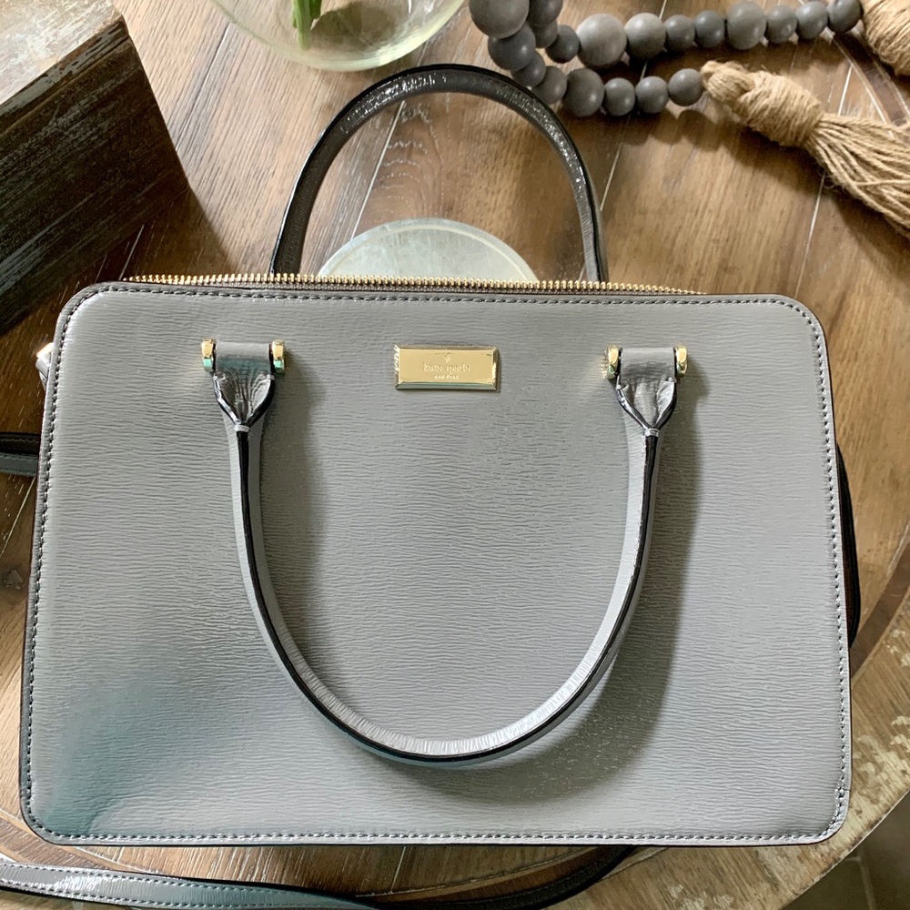 NWOT - Kate Spade Grey /Gray Patent Leather Purse